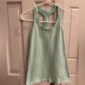 Mint green Lululemon racerback tank top. Size 4.